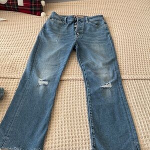 7 For All Mankind Light Blue Straight Leg Jeans